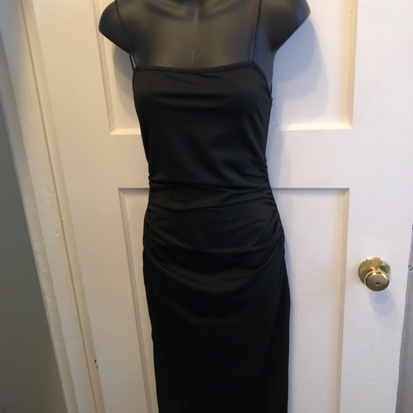 Shein long black clingy formal backless dress size 4, new or like new - Picture 3 of 8